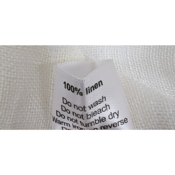 Eskandar NWT White Linen Gauze A-Line Waterfall Open Vest Waistcoat Jacket - Picture 7 of 9